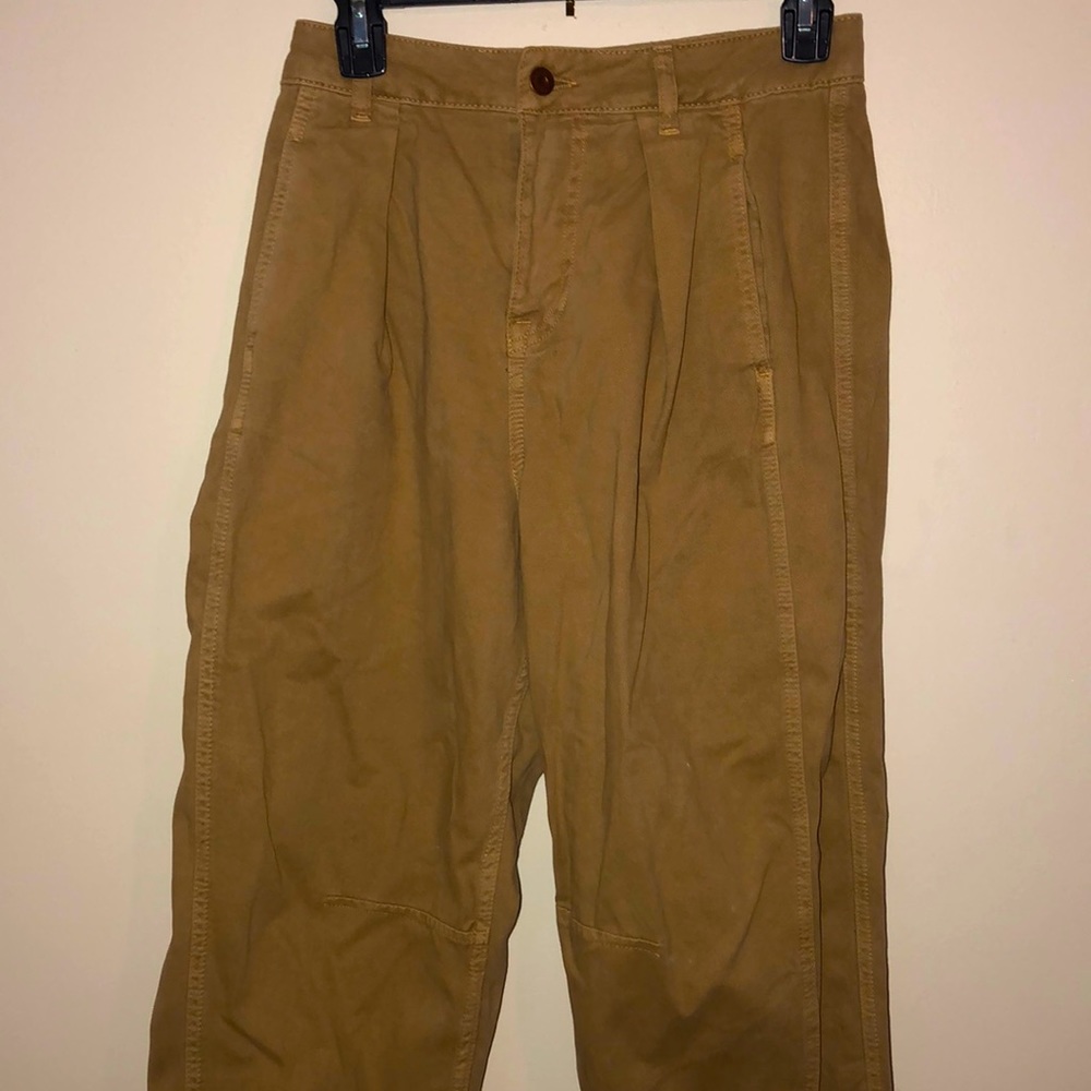 Zara Khaki Trousers size 2 Eur 34